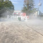 Sand and soda blasting